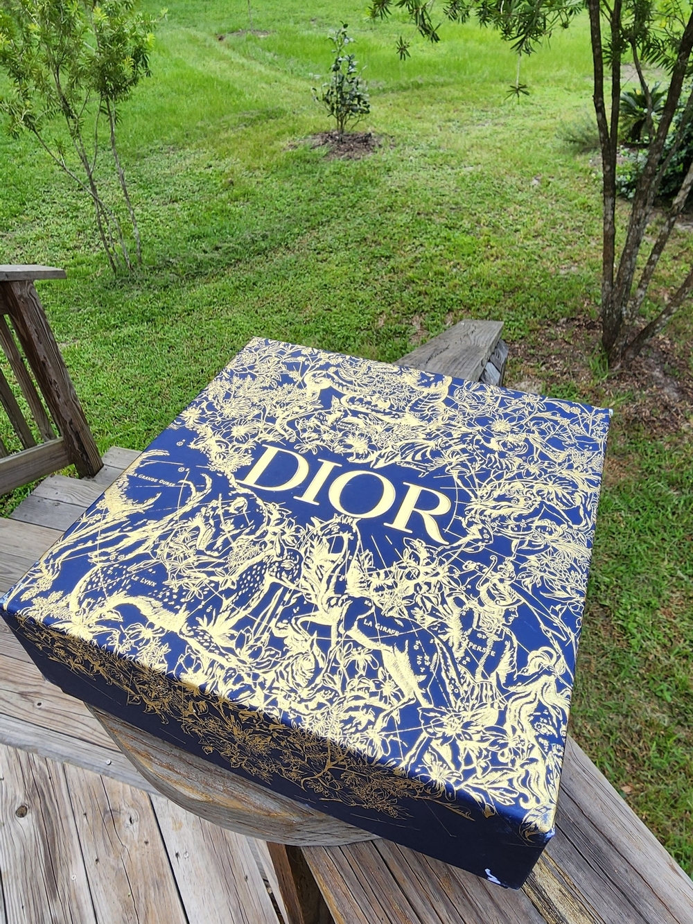 Dior Navy & Gold Decorative Gift Box